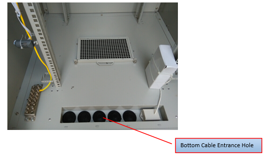 Integrated Outdoor Battery Cabinets 19 Inch Rack Telecom Cabinet With Power Distribution