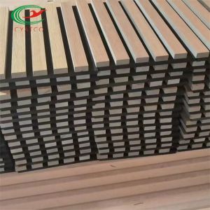Quality Fireproof Slatted Timber Wood Sound Panels Thickness 21mm Harmless for sale