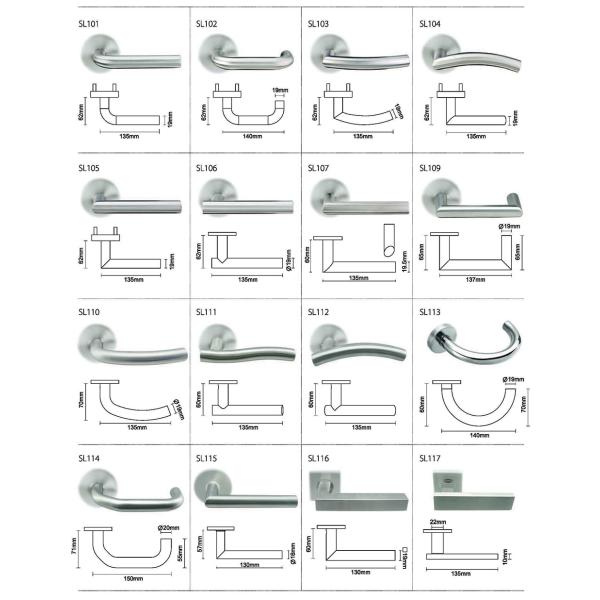 Available door levers for modern door handles interior use for the commercial application