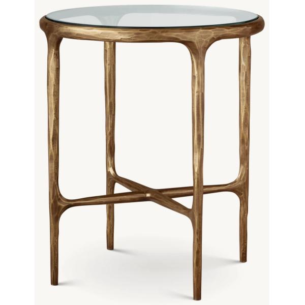 Stainless Steel Sintered Stone Top Side Table Furniture For Modern Living Room Customizable ST-2007