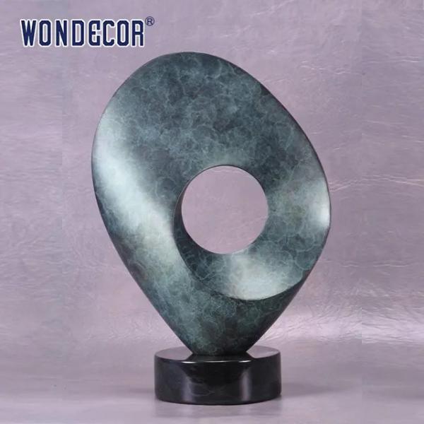 Outdoor garden abstract metal decoration abstract ring Bronze sculpture