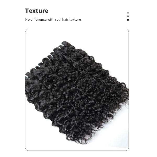 No Shedding Brazilian Water Wave Bundles , 45.72cm 18 Inch Human Hair Bundles