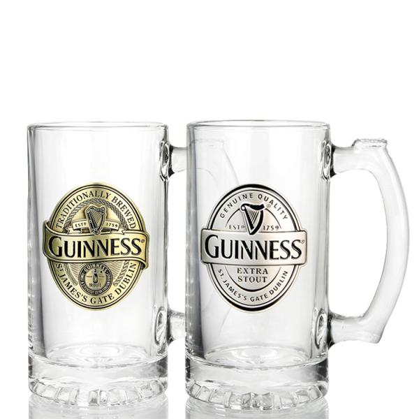 470ml Promotional Transparent Crystal Beer Glass With Handle