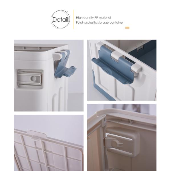 10kg 35 Litre Collapsible Storage Tote 35L Foldable Plastic Storage Box