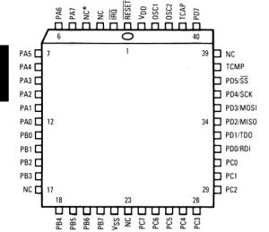 Quality Integrated Circuit Chip PROGRAMMING REFRERENCE GUIDE MC68HC05C4AFN MOTOROLA PLCC for sale