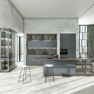 Quality Modern 304 Stainless Steel Kitchen Cabinets Open Design Kitchen for sale