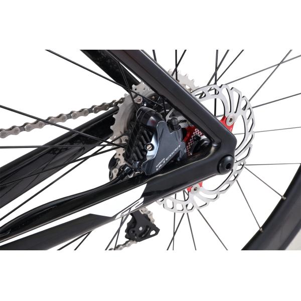 Double Disc Brake KOOTU Road Bike , T800 Carbon Black And Blue Road Bike