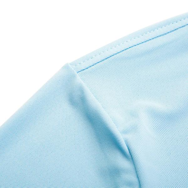 S to 4XL Classic Lapel Loose Casual Polo Shirt 96 Polyester 4 Spandex Shirts