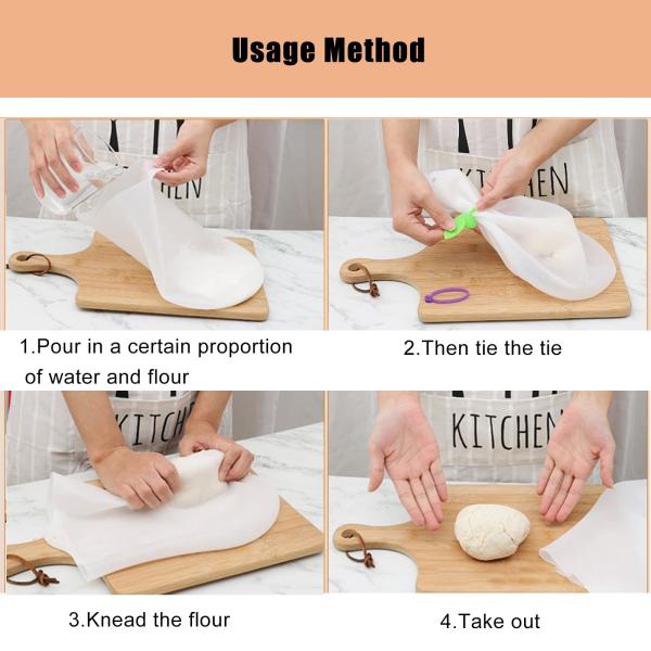 Reusable Silicone Kneading Bag Dough Bag Multifunctional Dough Mixer For Bread Bread Kneading Tool Ktichen Utensil Tools