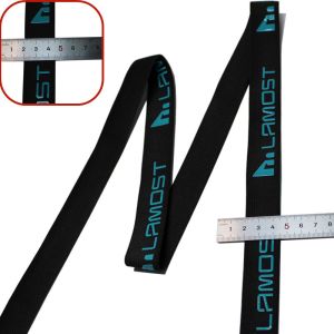 Polyester Printed Elastic Knitted Webbing Custom Logo Low MOQ For Cycling