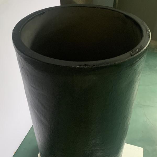 Cylindrical Induction Furnace Crucible Silicon Carbide Graphite Metal Melting Vessel