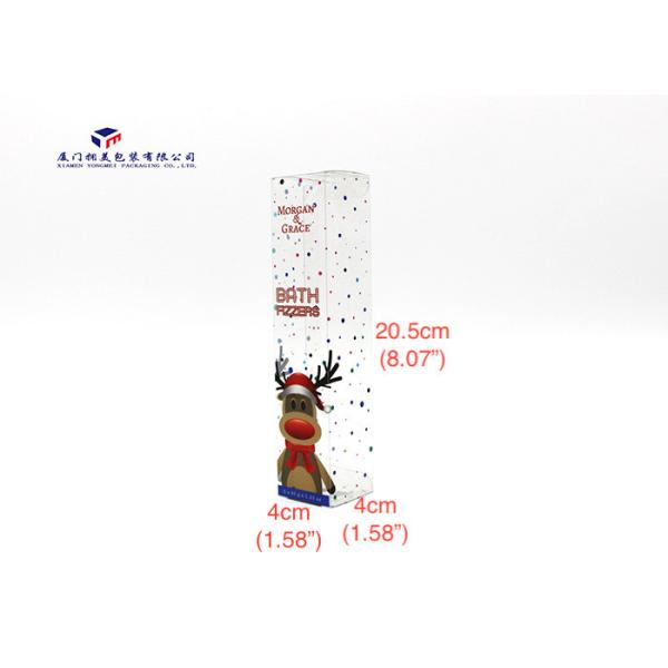 Christmas Gift Rectangle Custom Printed Plastic Boxes Offset Printing 11X8X13.5cm