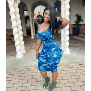 Quality Milk Shreds Sea Blue Vest Suspender Skirt Ladies Elegant Sexy for sale