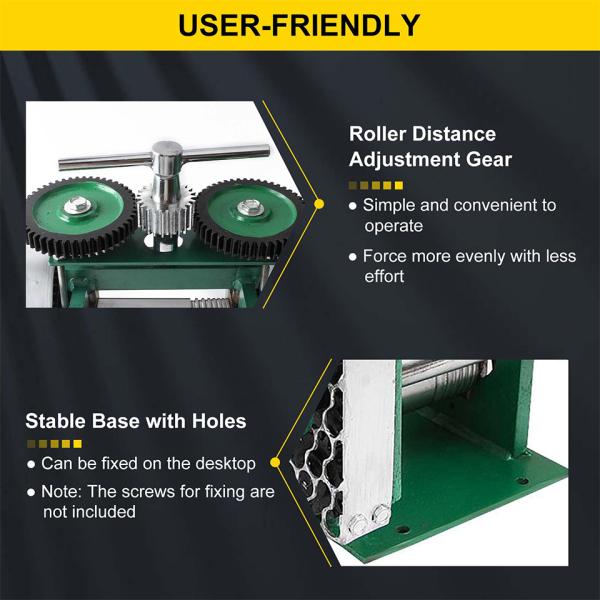 120mm Rolling Mills Machines Jewelry Press Machine Distance Adjustable