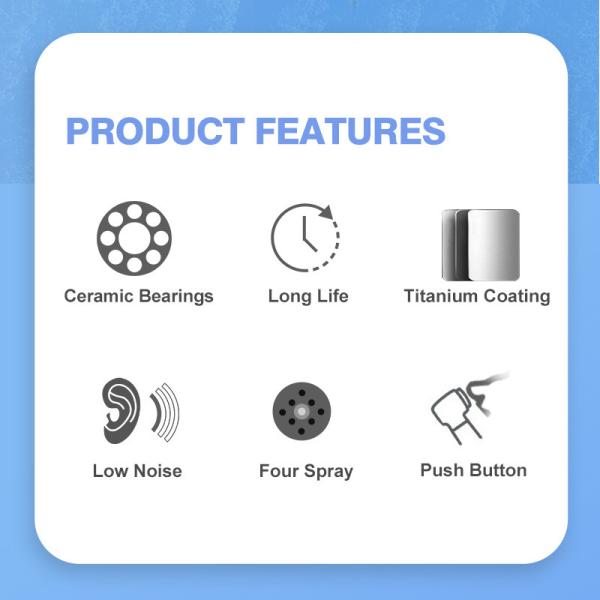 4 holes Air Turbine Dental Fast Handpiece High Speed Dental Handpiece