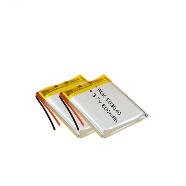 OEM ODM 600mAh 3.7V 053040 503040 Lithium Ion Battery 3.7v Lipo Battery 500mAh