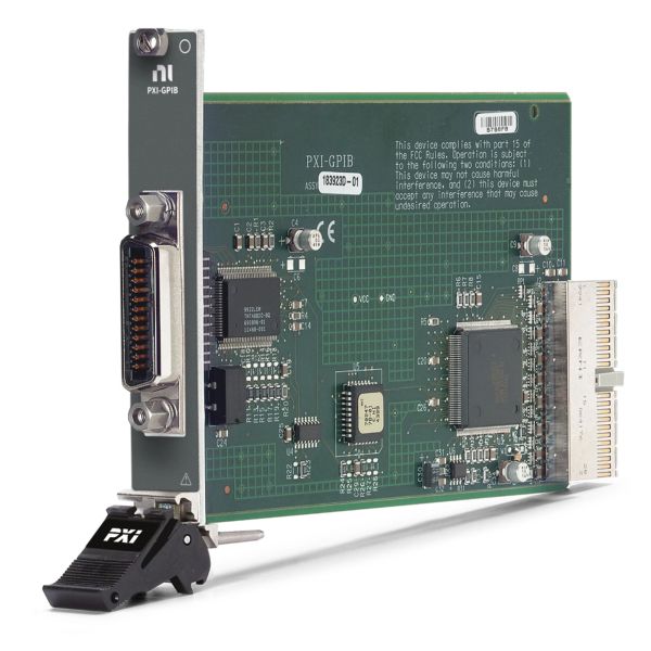National Instruments PXI GPIB Instrument Control Module with 7.7 MB/s Transfer Rate 1536 kbytes/s Three-Wire and 7885 kbytes/s HS488 Performance