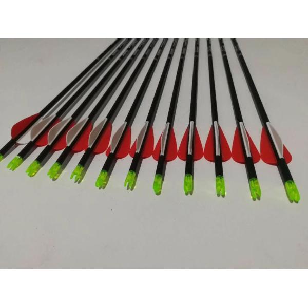 ID.300"(7.62mm) Standard Size Straightness .001" ,Vanes Fletched Tackler Crossbow Bolts for turkey and deer hunting