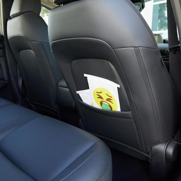 Paper Disposable Vomit Bags for Car Motion Sickness, Barf, Throw Up, Puke for Car, Uber, Travel, and Mornings Sickness