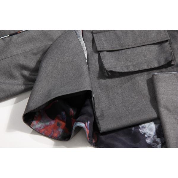 Fashion New Arrival Winter Waterproof Jackets Short Coats Printing Pockets Splicing Bomber Jacket