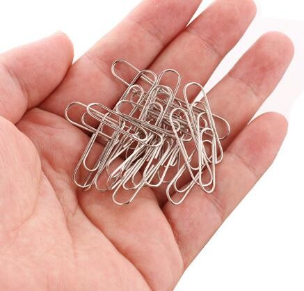 Fatory Hot Sale 100 PCS/Box Zinc Finish 33mm Round Metal Paper Clips