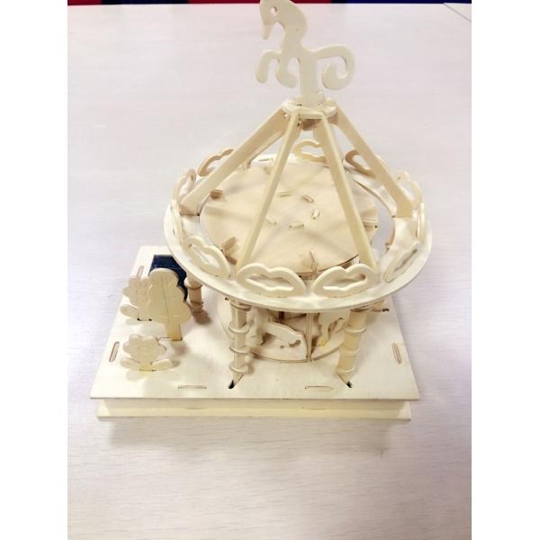 Small Solar Educational Toys Mini Wooden Playground Toys Science Kits