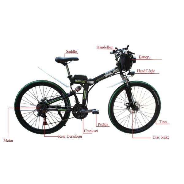 Unisex 26 Electric Folding Bike Multipattern With 1000W Motor