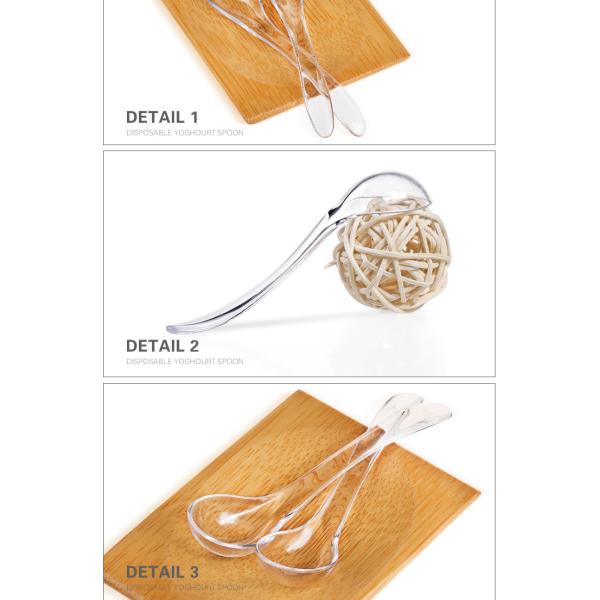 2019 nice plastic long handle set ice cream serving spoon with high quality