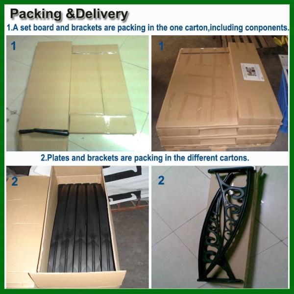 Customizable White Plastic Building Materials Window Balcony Awning