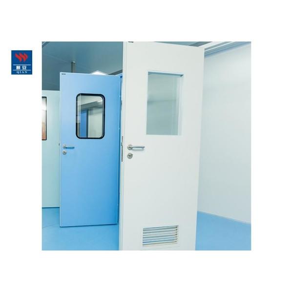 Air Tight Steel Swing Iron Glass 30min Fire Doors For Hospitals