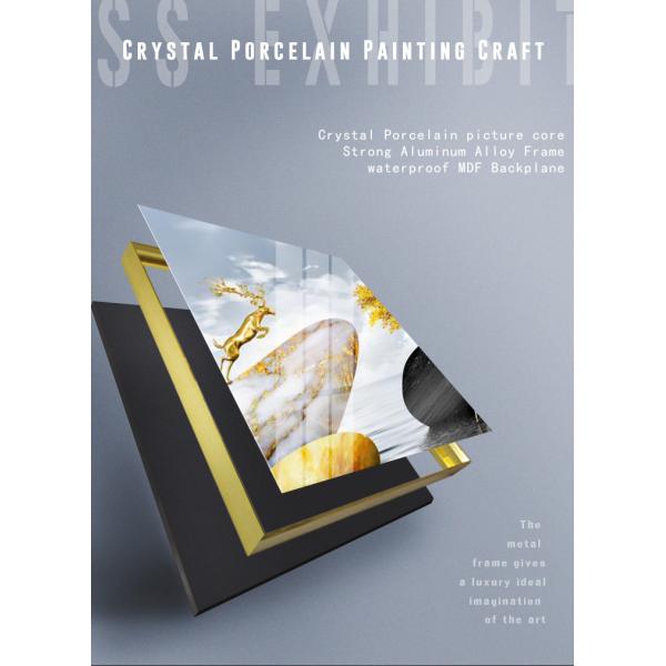 6 Color Portrait Crystal Porcelain Painting On Acrylic Graffiti Art Wall Decor With Frame