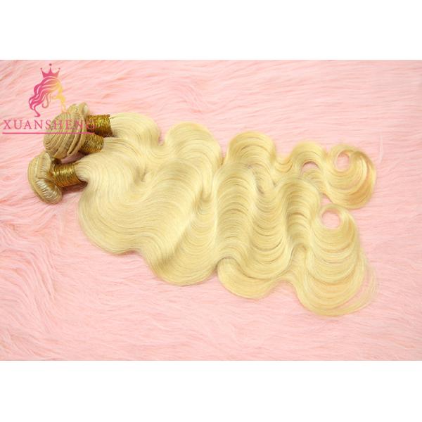 Virgin Hair 613 Blonde Body Wave Extensions Cuticle Aligned Unprocessed
