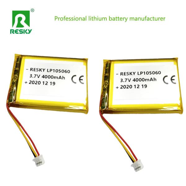 105060 Lithium Polymer Lipo Batteries 3.7V 4000mAh For Bluetooth Speaker