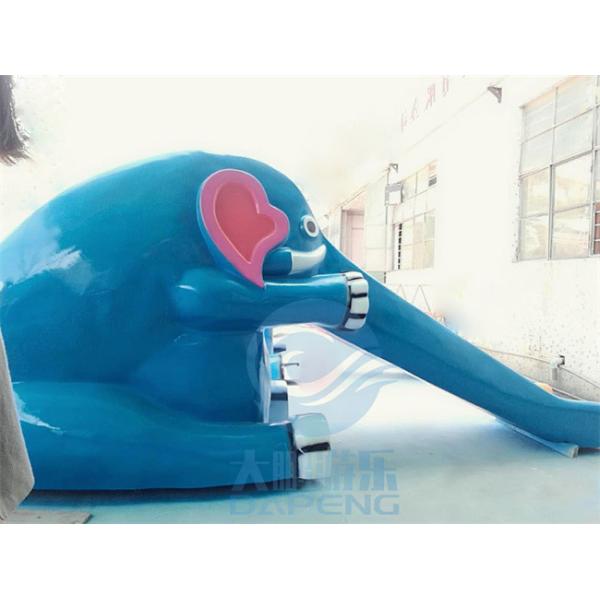 Elephant Shaped Mini Pool Slide Outdoor Commercial Swimming Pool Slides Customized