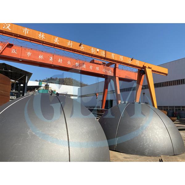 Carbon Steel Segmented Tank Heads , Hemispherical Dish Heads