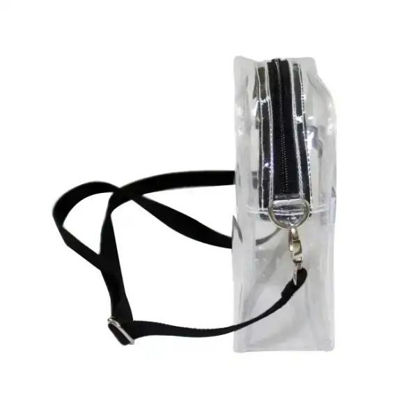 Clear Transparent Messenger Crossbody Bag Detachable Strap For Guys