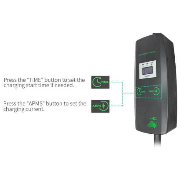 Fast Charging Portable Ev Charging Cable Type 2 Portable Charger 16a 32a With CEE Plug