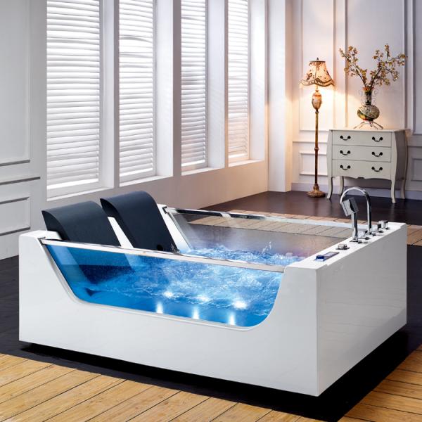 2 Person Corner Jacuzzi Bathtub Freestanding Indoor Acrylic 1800x600mm