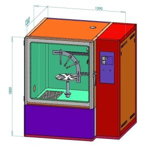 IEC60529 / IS020653 IPX9K Water Spray Tester For Road Vehicle