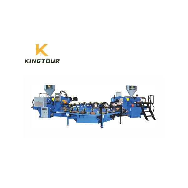 Rotary PVC Sole Injection Machine 380V / 220V TPU Injection Molding Machine European Standard