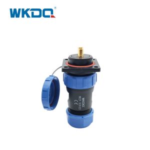 Circular Multipole Plug Socket Waterproof Connector Wk29 Square Threaded Cable