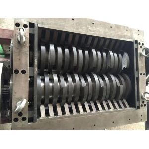 22*2kw 20rpm Solid Waste Double Shaft Shredder Machine