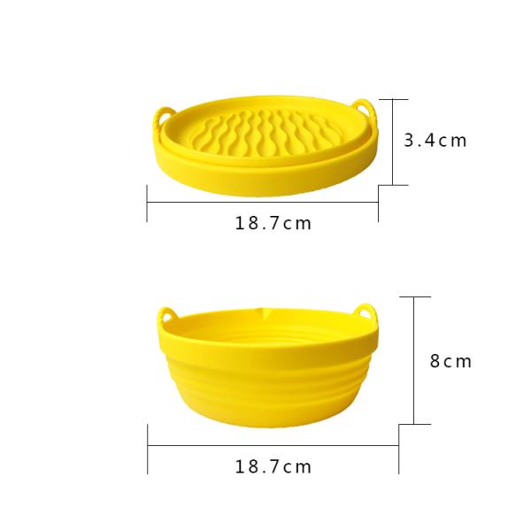 BPA Free Silicone Kitchen Tool Easy Clean Silicone Air Fryer Accessories Customized