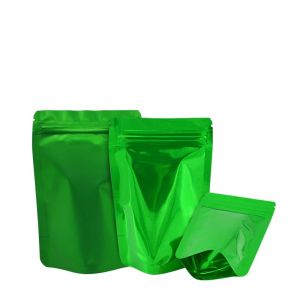 Quality Green k Stand Up OPP Foil Resealable Bags for sale