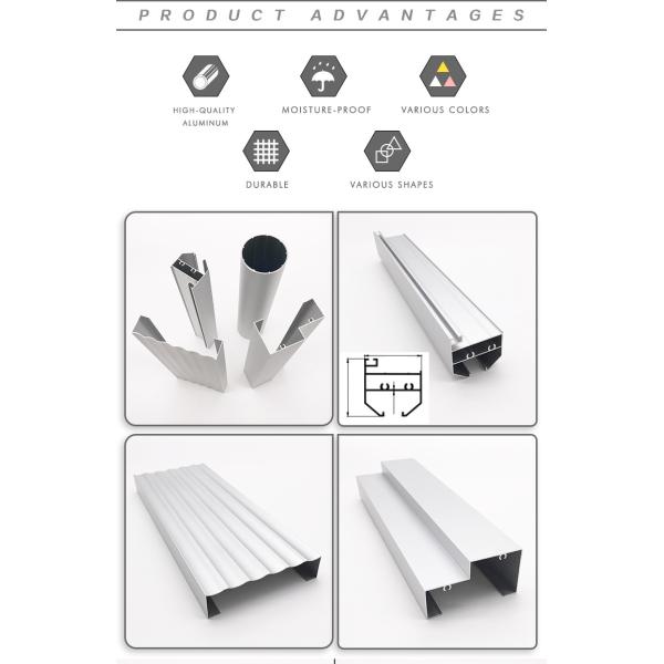 V Slot Aluminium Window Extrusion Profiles Corrosion Resistance Noiseless