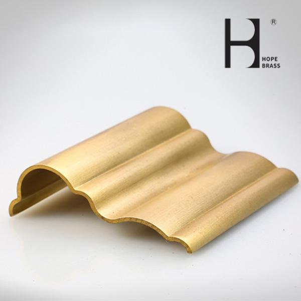 C38500 Material customizd Size Shape Lead Copper Alloy Brass Devorative Extruded Profiles For hotel Home Decoration