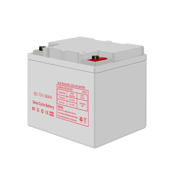 38AH 12V Deep Cycle Solar Battery , Small Deep Cycle Marine Battery