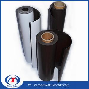 Quality Flexible Rubber Magnet Sheets with pvc laminate or self ahsesive for sale