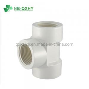 China BS PVC Female Thread Tee for Water Supply Wall Thickness Pn16 UV Protection Included on sale