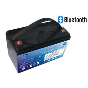 China Deep Cycle Lifepo4 Bluetooth 12V 100AH Lithium Battery on sale